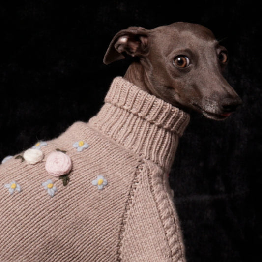 handgestrickter Pullover "ANN ROSE"