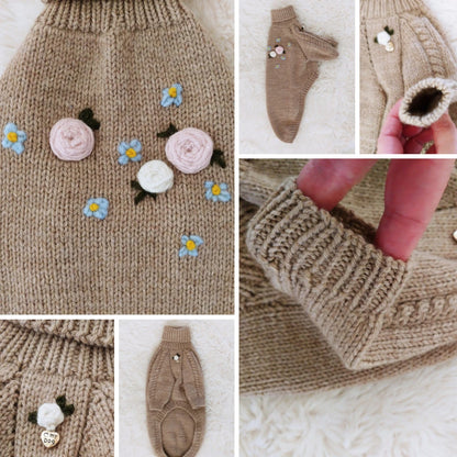 handgestrickter Pullover "ANN ROSE"